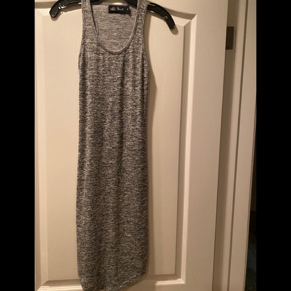 Wilde heart racer back 3/4 length dress